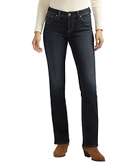 Silver Jeans Co. Women's Elyse Mid Rise Comfort Fit Slim Bootcut