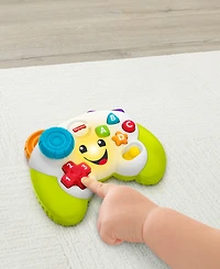 Fisher-Price Laugh Learn Game Learn Controller Musical Baby Toy with Lights, Green