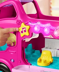 Fisher-Price Little People Barbie Little Dreamcamper Rv Playset with Music, Lights and 2 Figures