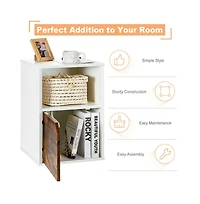 Set of 2 Nightstands Side End Table for Living Room