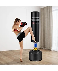 Vebreda 70 Inch Freestanding Punching Boxing Bag with 12 Suction Cup Base