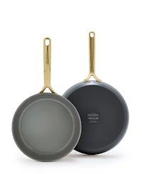 GreenPan GP5 Champagne Healthy Ceramic Nonstick Frypan, Set of 2