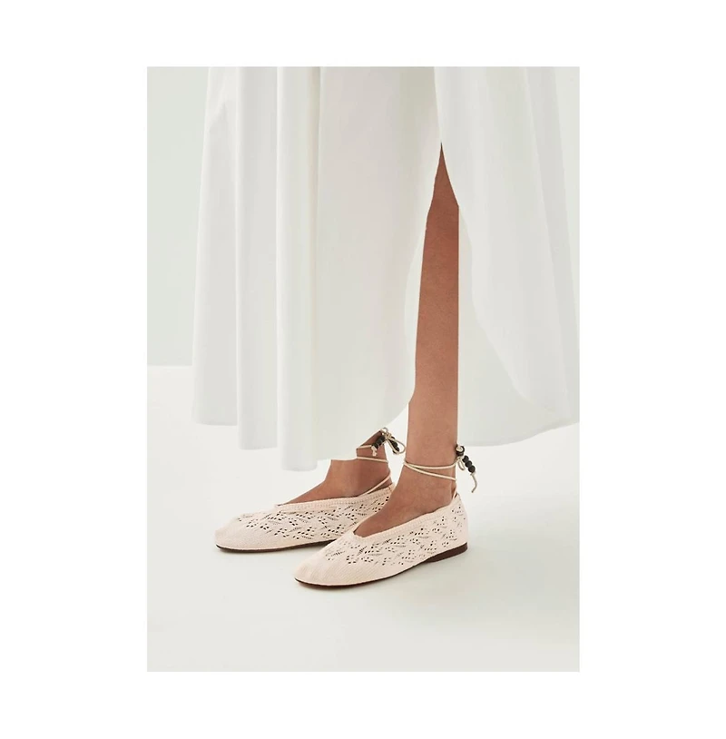 Alohas Women's Rosemary Crochet Ballet Flats