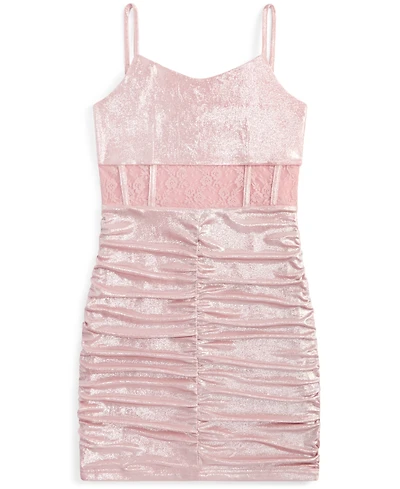 With Jules Big Girls Sleeveless Lace-Insert Dress