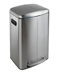 Marco Rectangular Double Bucket Trash Can with Soft-Close Lid