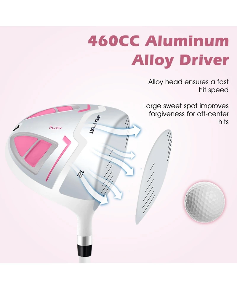 Skonyon Women's Complete Golf Club Set Right Hand with Rain Hood