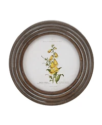 Slickblue Framed Floral Print (Set of 6) 9.5"D Wood/Mdf/Glass