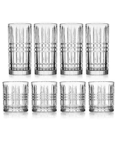 Godinger Daytona Double Old-Fashioned and Highball 8-Pc. Glassware Set