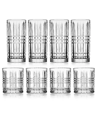 Godinger Daytona Double Old-Fashioned and Highball 8-Pc. Glassware Set