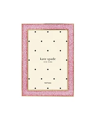 kate spade new york Sitting Pretty Pink Glitter Frame, 4"x 6"
