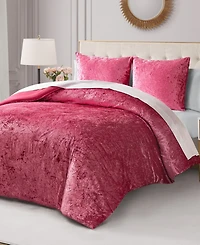 Juicy Couture Crushed Velvet 3-Pc. Comforter Set, King