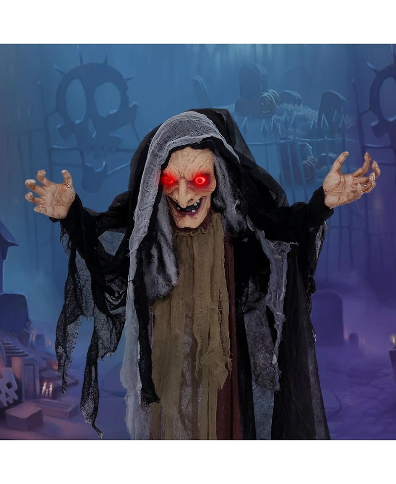 Life Size Animatronic Witch with Pre-Recorded Phrases