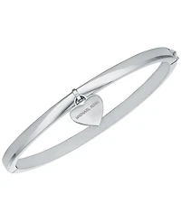 Michael Kors Brass Heart Two-Sided Charm Bangle Bracelet