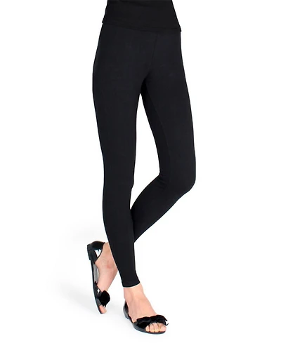 MeMoi Women's Comfort Cotton Blend Leggings