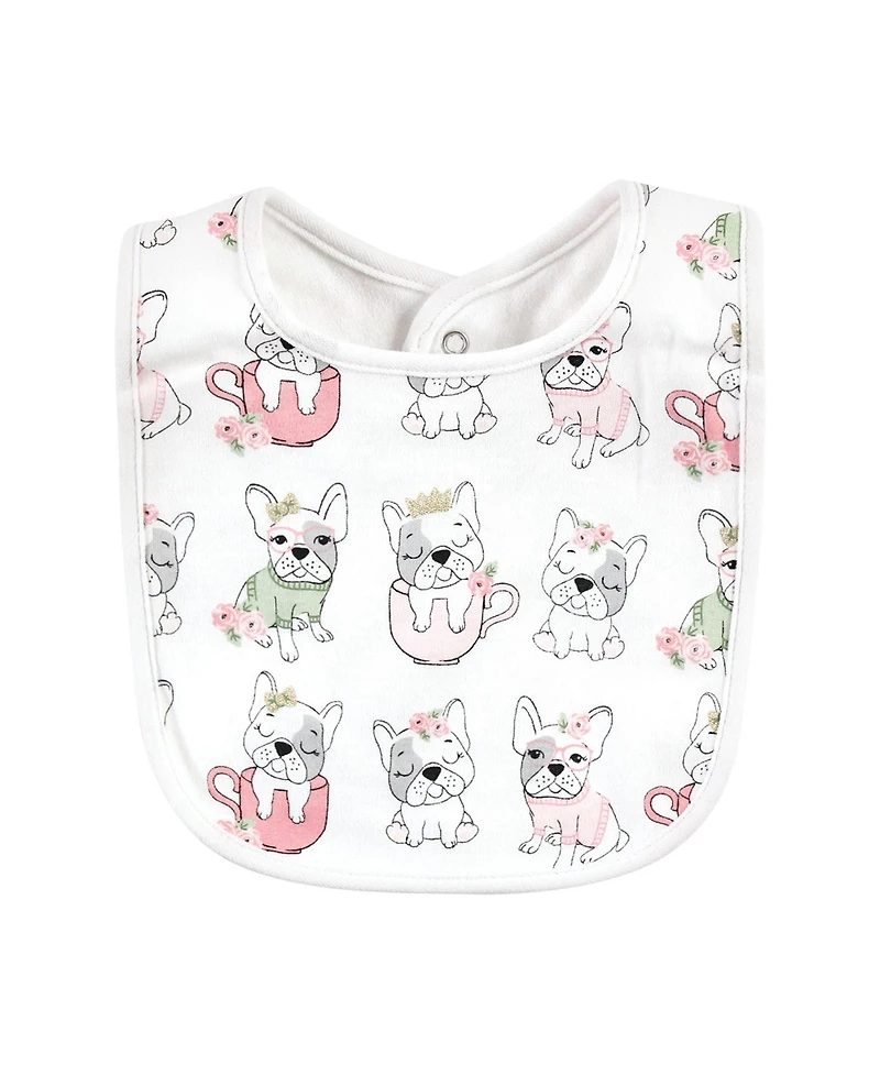 Hudson Baby Girls Absorbent Cotton Feeding Guards