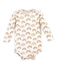 Hudson Baby Cotton Long-Sleeve Bodysuits 5-Pack