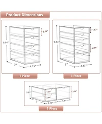Sorbus Drawers Acrylic Organizer for Makeup, Organization and Storage, Art Supplies, Jewelry, Stationary