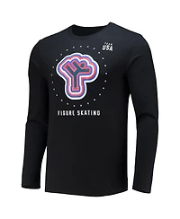Fanatics Men's Black Team Usa Figure Skating Long Sleeve T-Shirt