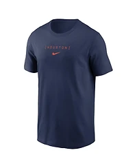 Nike Men's Navy Houston Astros Large Logo Back Stack T-Shirt