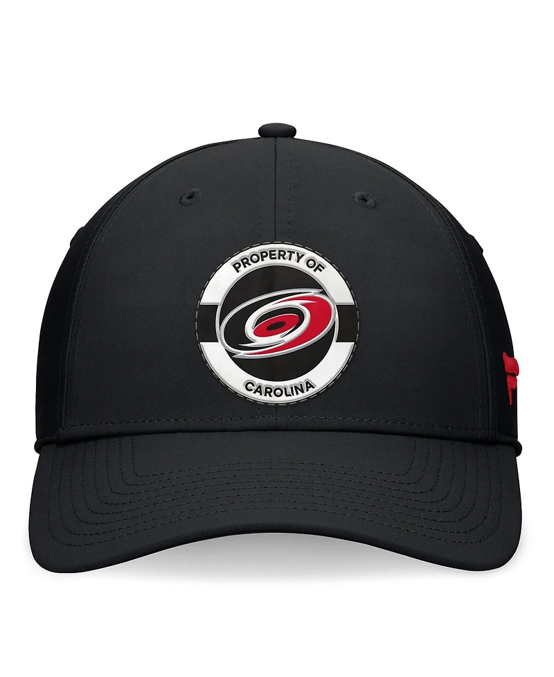Fanatics Men's Black Carolina Hurricanes Authentic Pro Training Camp Flex Hat