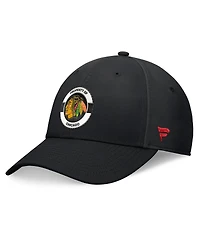 Fanatics Men's Black Chicago Blackhawks Authentic Pro Training Camp Flex Hat