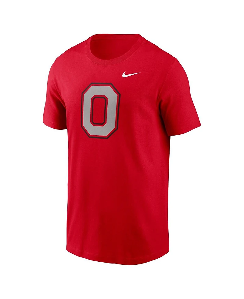 Nike Men's Scarlet Ohio State Buckeyes Primetime Evergreen Alternate Logo T-Shirt