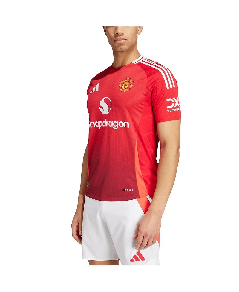 Adidas Men's Red Manchester United 2024/25 Home Authentic Patch Jersey