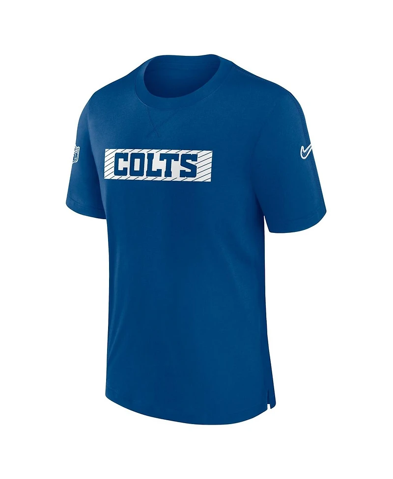 Nike Men's Royal Indianapolis Colts Sideline Player Performance T-Shirt