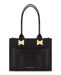 Gold Plated Hardware Large Leather Tote Bag