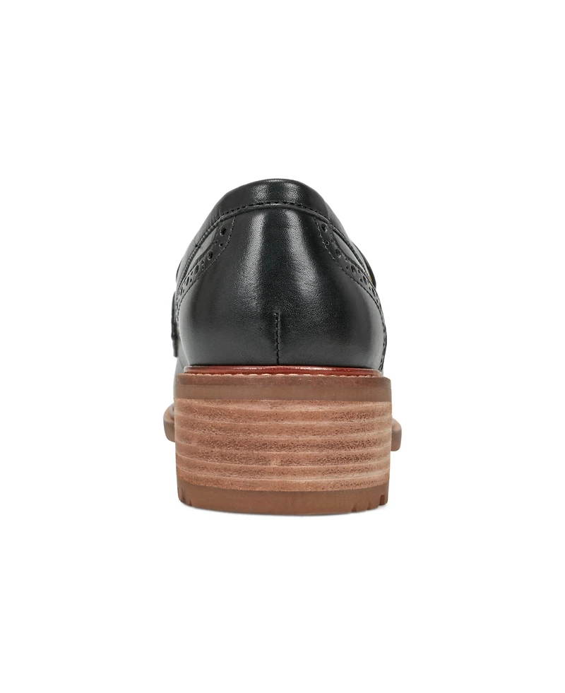 Earth Women's Lindy Block Heel Slip-On Penny Loafers