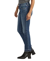 Jag Women's Cassie Mid Rise Slim Straight Leg Jeans