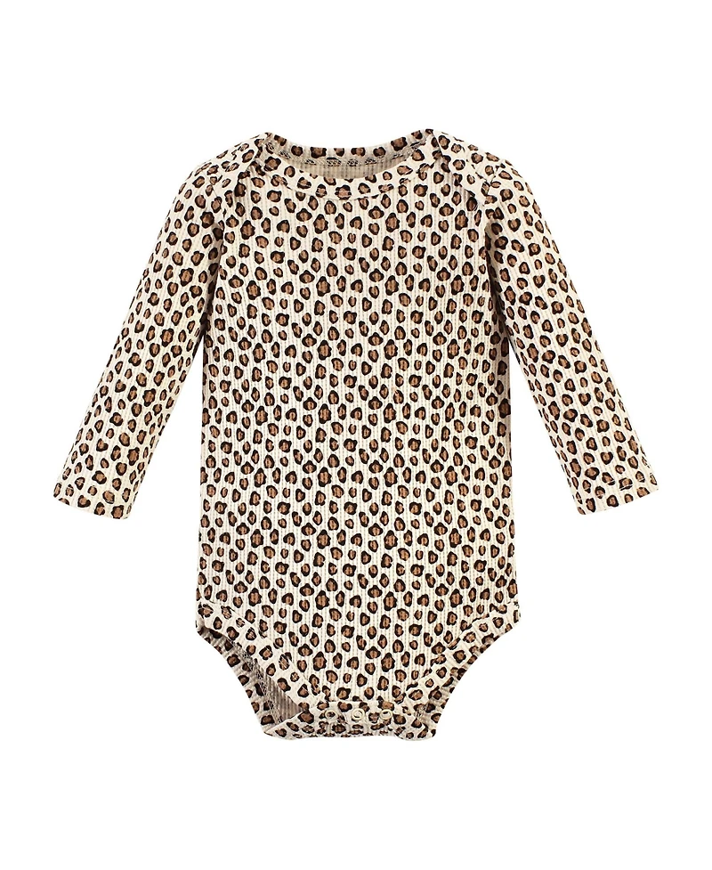 Hudson Baby Girls Thermal Long Sleeve Bodysuits