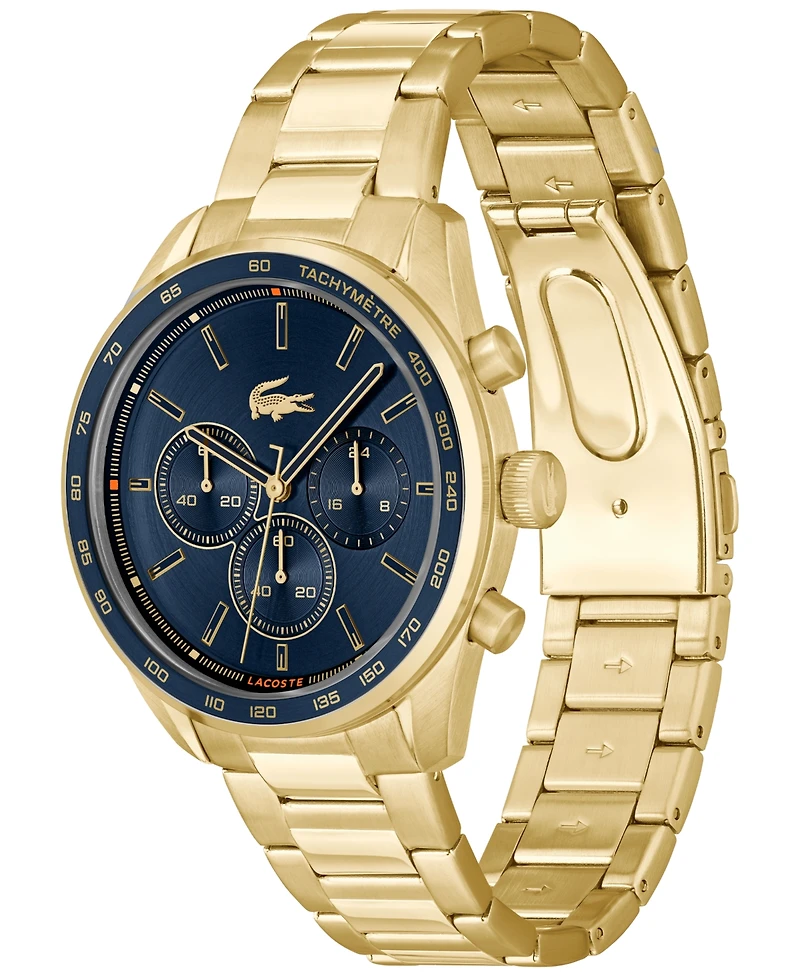 Lacoste Men's Boston Ionic Plated Thin Gold Steel Watch 42mm