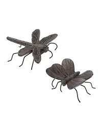 Slickblue Set of 12 Butterfly and Dragonfly Pot Sitters – Whimsical Garden and Planter Decor