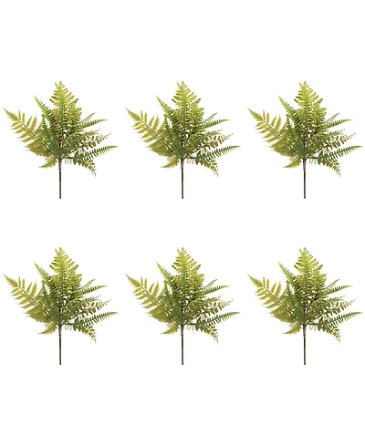 Slickblue Mixed Fern Spray for Lush Holiday and Home Decor Arrangements (Set of 6)