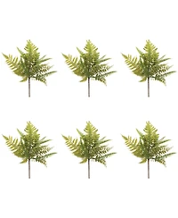 Slickblue Mixed Fern Spray for Lush Holiday and Home Decor Arrangements (Set of 6)