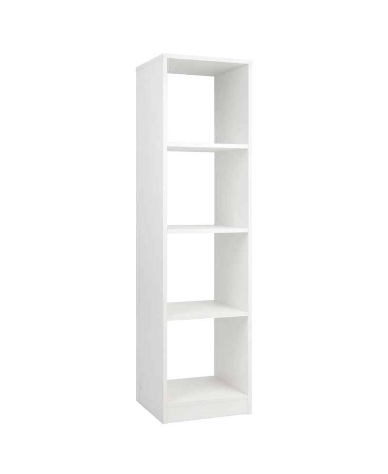 Sugift 5 Tiers 4-Cube Narrow Bookshelf with 4 Anti-Tipping Kits