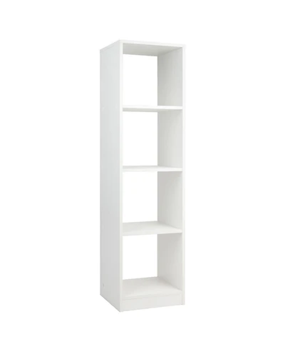 Sugift 5 Tiers 4-Cube Narrow Bookshelf with 4 Anti-Tipping Kits