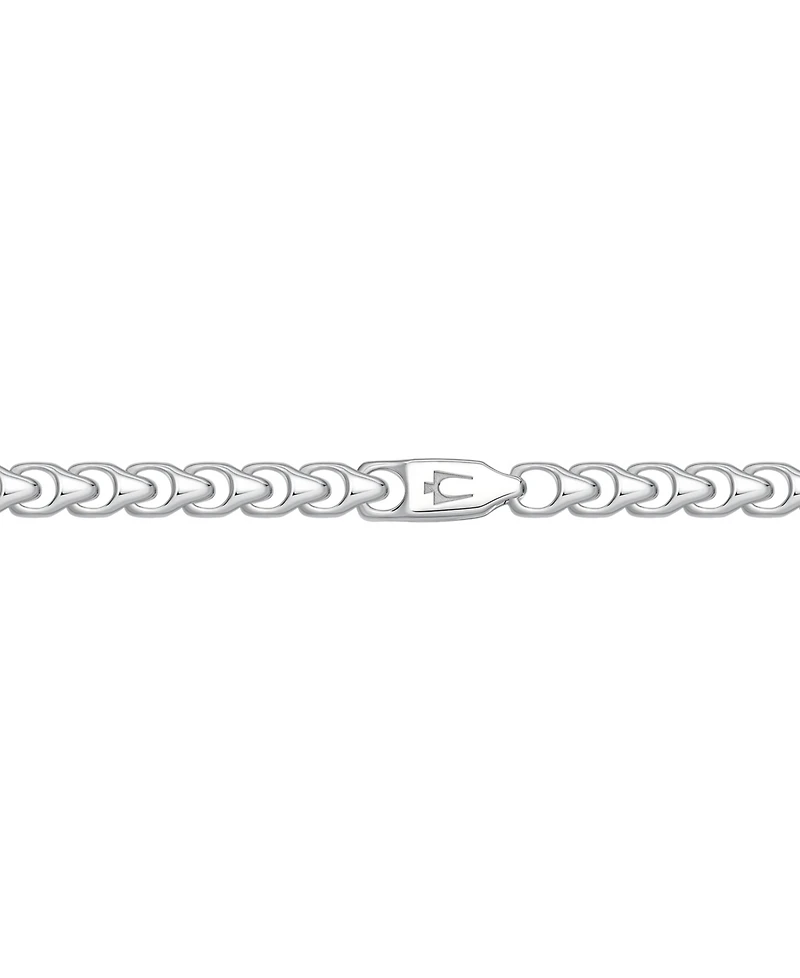 Bulova Marc Anthony Men's Polished Link 22" Chain Necklace in Sterling Silver-Plate, BVC1062-wsna