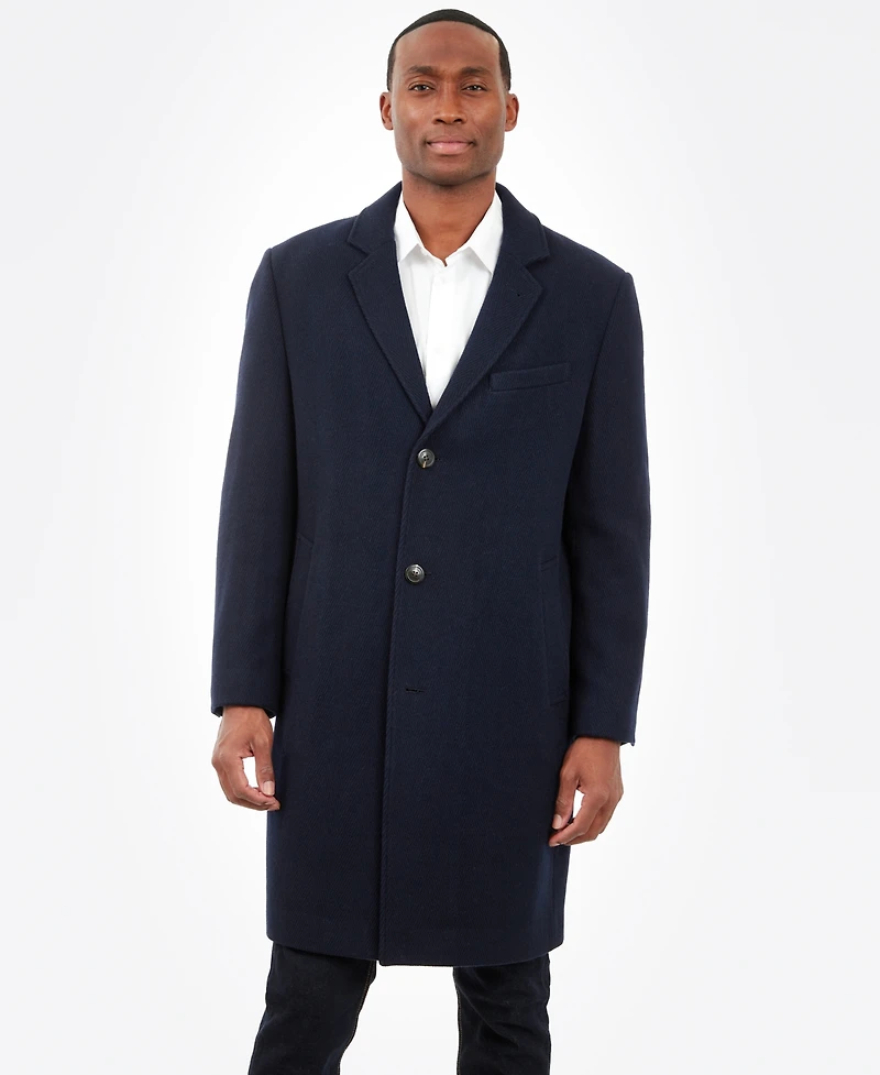 London Fog Men Signature Wool-Blend Overcoat
