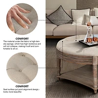 Round Tufted Ottoman: Style, Storage, Comfort
