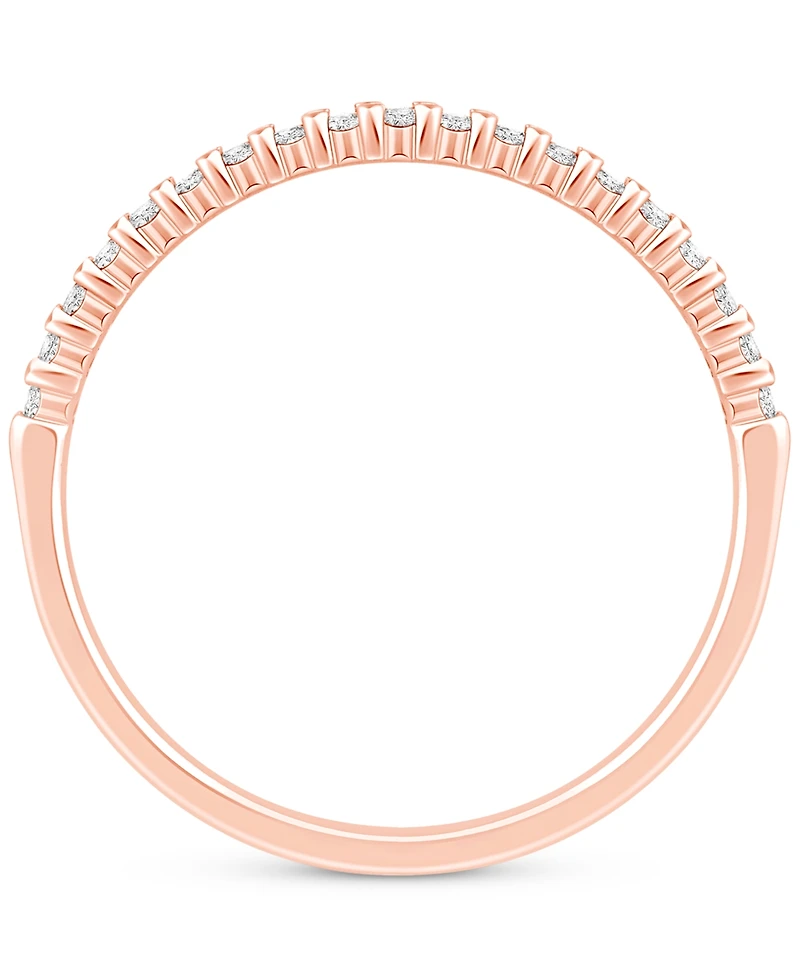 Diamond Stackable Band (1/7 ct. t.w.) 14k Gold, White Gold or Rose