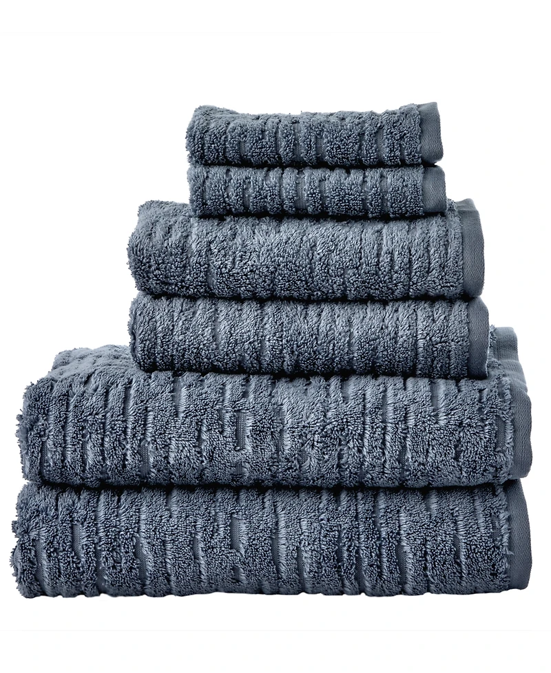 Skl Home Cloudsoft 100% Long Staple Cotton 6-Piece Bath Towel Set
