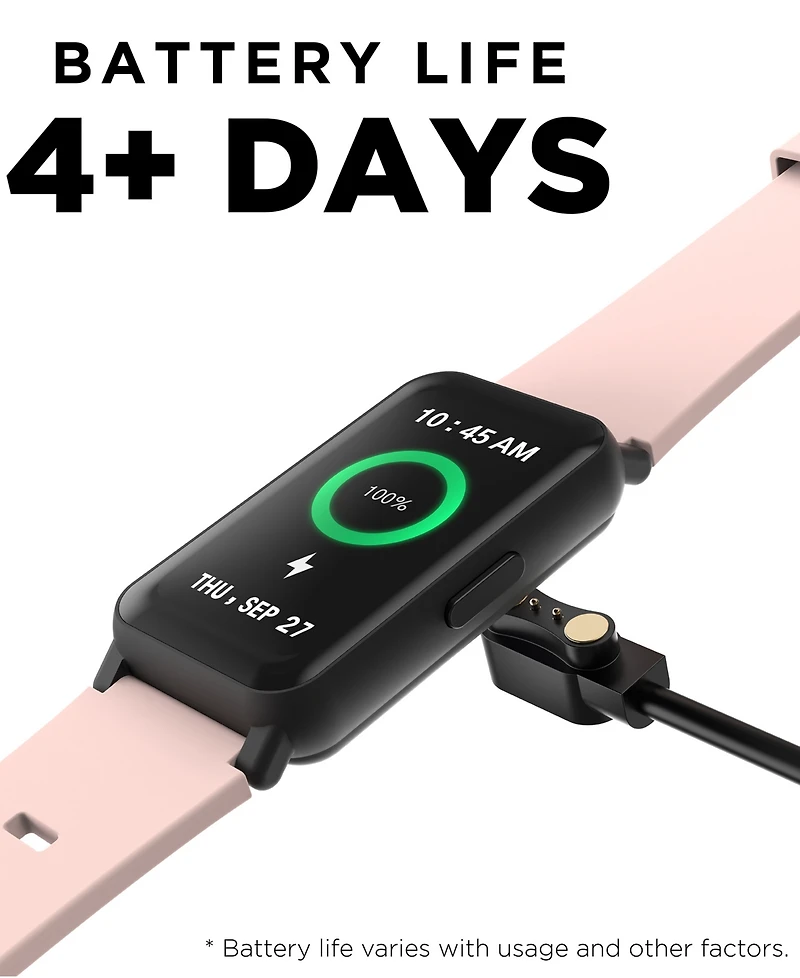 iTouch Active 4 Unisex Silicone Strap Fitness Tracker 42.7mm