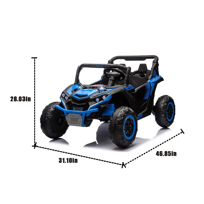 Streamdale Kids' Utv 24V Remote Control, 4-Wheel Suspension, Safety Features