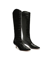 Schutz Women's Maryana Low Stiletto Knee High Heel Boots
