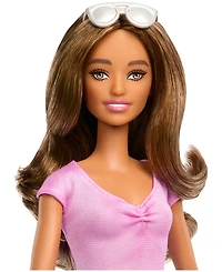 Barbie Fashionistas Doll Brown Hair & Eyes-Blind Doll with Cane and Sunglasses