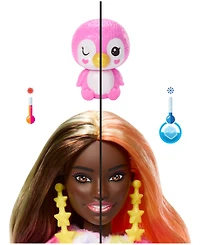 Barbie Cutie Reveal Penguin Doll Accessories, Color Dream Series with 10 Surprises
