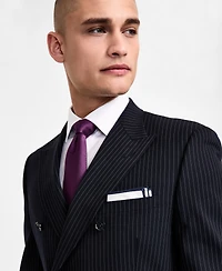 Alfani Men's Slim-Fit Pinstripe Double-Breasted Suit Jacket, Created for Macy's