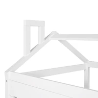 Streamdale Twin Size House Bed Wood Bed With Twin Size Trundle
